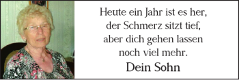 Traueranzeige von Heute ist es her der sitzt  von Wolfsburger Nachrichten