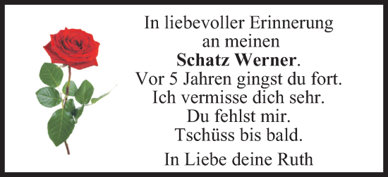 Traueranzeige von Werner  von Braunschweiger Zeitung