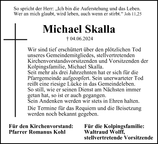 Traueranzeige von Michael Skalla von Salzgitter-Zeitung